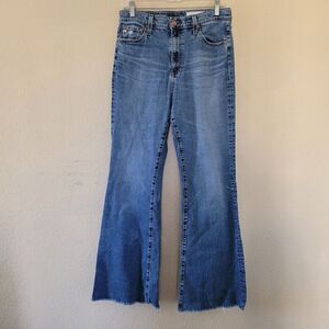AG Adriano Goldschmied High Rise Flare Jean Womens 30 Medium Wash Full Length